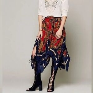 Free People Fly Away handkerchief skirt XS